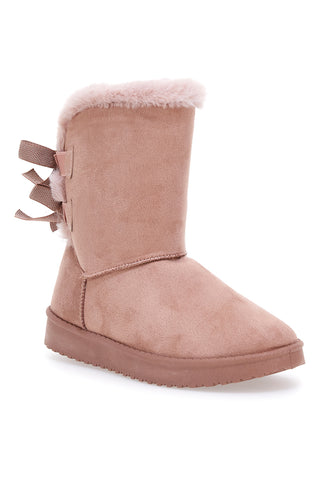 Rosa Stiefeletten mit Fell Carrera 73900 8686