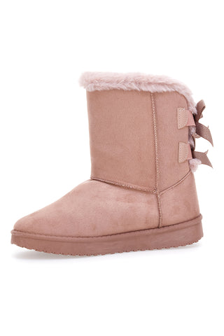 Rosa Stiefeletten mit Fell Carrera 73900 8686