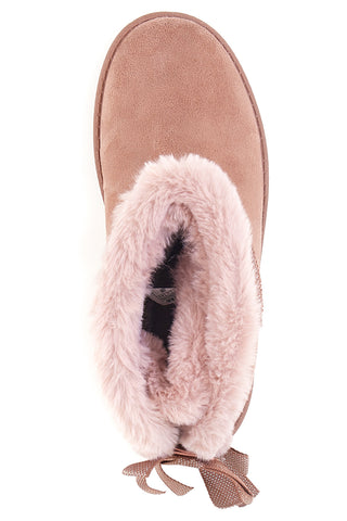 Rosa Stiefeletten mit Fell Carrera 73900 8686