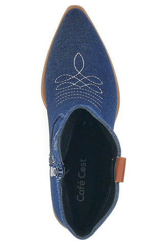 Jeans-Texan-Stiefeletten mit Cafè-Absatz, Kosten 241