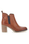 Braune Stiefeletten mit Absatz Mon Dieu 301
