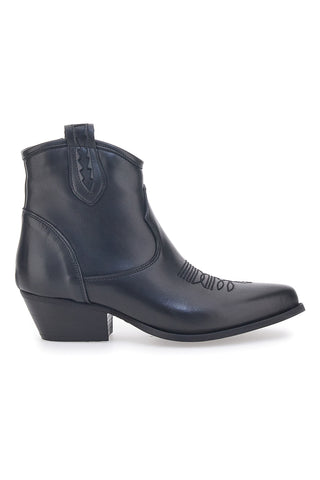 Schwarze Texan-Stiefel Pittarello Love 925