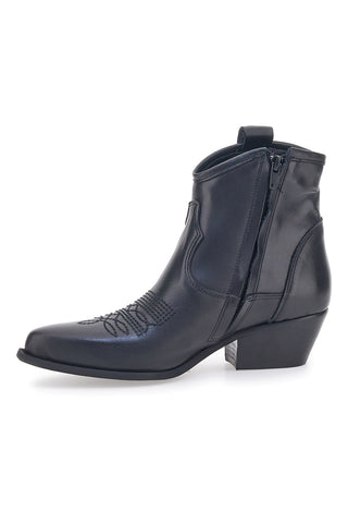 Schwarze Texan-Stiefel Pittarello Love 925