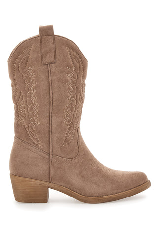 Camperso Westernstiefel Farbe Khaki Dame Rose 1206