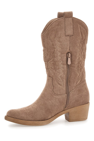 Camperso Westernstiefel Farbe Khaki Dame Rose 1206