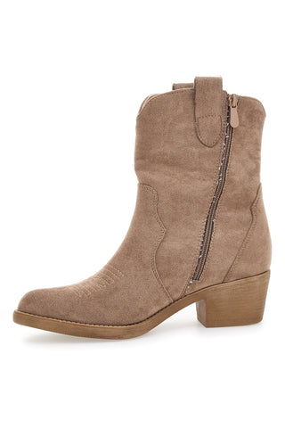 Stivaletti Camperos Beige Dame Rose 1203