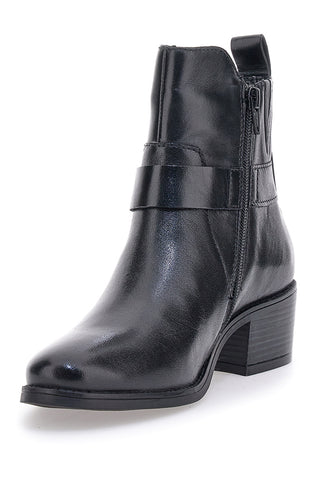 Schwarze Stiefeletten aus echtem Leder Bagatt D15AMQ304000