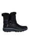 Schwarze Stiefeletten mit Innenfutter aus Fell SKECHERS EASY GOING COOL ZIP