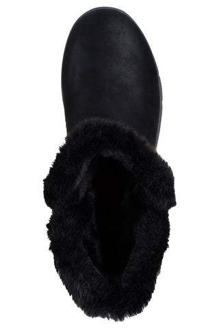 Schwarze Stiefeletten mit Innenfutter aus Fell SKECHERS EASY GOING COOL ZIP