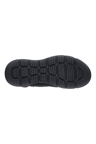 SKECHERS GLACIAL ULTRA WOODLANDS gepolsterte schwarze Stiefeletten