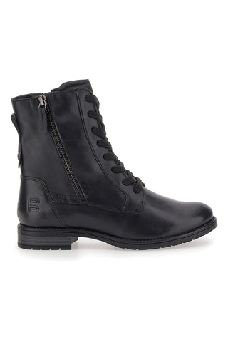 Schwarze Kampfstiefel mit seitlichem Reißverschluss Bagatt D11AFS3G4000