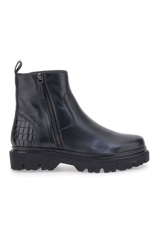 Schwarze Beatles-Stiefel aus echtem Leder Bugatti D31AOG354000