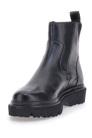 Schwarze Beatles-Stiefel aus echtem Leder Bugatti D31AOG354000