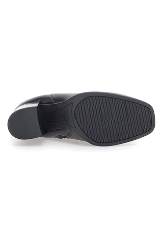 Schwarze spitze Stiefelette mit Blockabsatz MIO TEMPO 2313