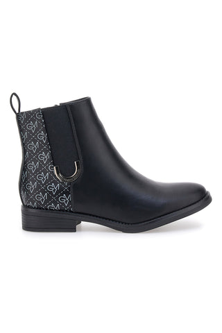 Schwarze Stiefeletten mit Rückenmuster GIAN MARCO VENTURI TR0324