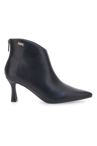 Spitze schwarze Stiefeletten mit mittelhohem Absatz NAZARENO GABRIELLI 3707