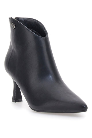 Spitze schwarze Stiefeletten mit mittelhohem Absatz NAZARENO GABRIELLI 3707
