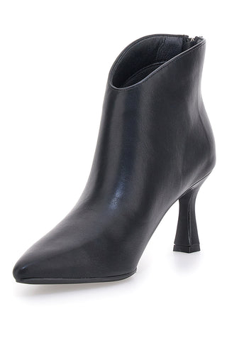 Stivaletti neri a punta con tacco medio NAZARENO GABRIELLI 3707