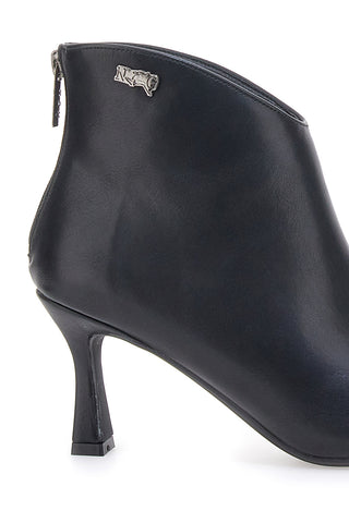 Spitze schwarze Stiefeletten mit mittelhohem Absatz NAZARENO GABRIELLI 3707