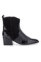 Schwarze texanische Stiefeletten aus echtem Leder PITTARELLO GLAM 54265