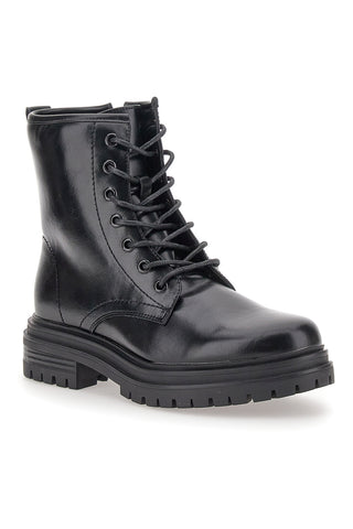 Schwarze Amphibien mit Reißverschluss und Schnürsenkeln CAFE' COST 2001310