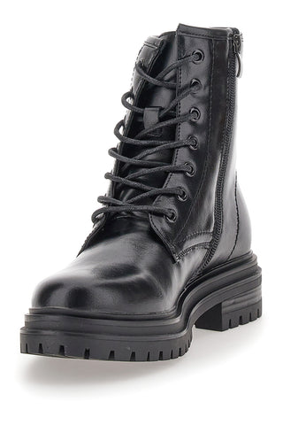 Schwarze Amphibien mit Reißverschluss und Schnürsenkeln CAFE' COST 2001310