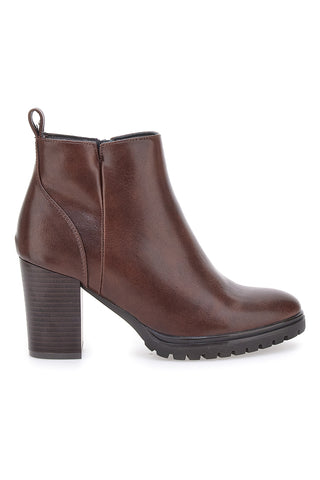 Braune Stiefeletten mit 8 cm Absatz CAFE' COST 16807213