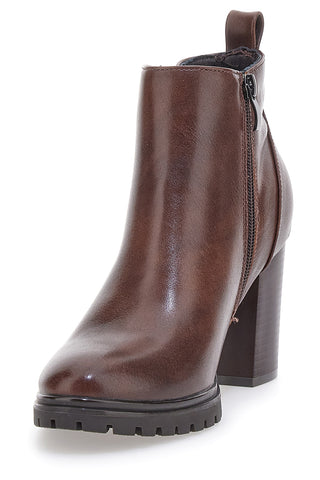 Braune Stiefeletten mit 8 cm Absatz CAFE' COST 16807213