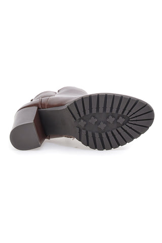 Stivaletti Ankle Boots Marroni Con Tacco 8 cm CAFE' COST 16807213