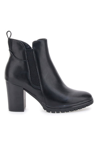 Schwarze Stiefeletten mit Blockabsatz und seitlichem Reißverschluss CAFE' COST 16807220