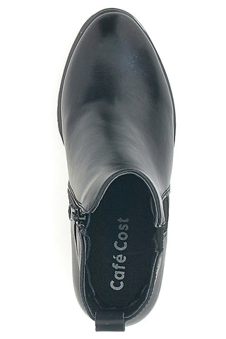 Schwarze Stiefeletten mit Blockabsatz und seitlichem Reißverschluss CAFE' COST 16807220