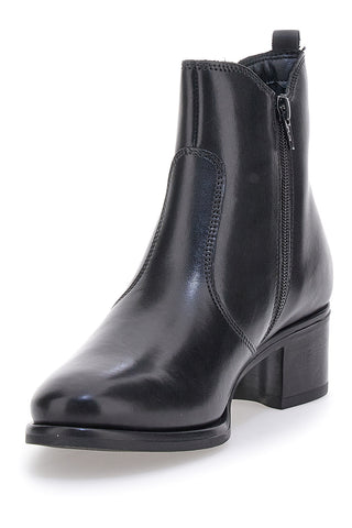 Pittarello Class 5135 Chelsea-Stiefel aus schwarzem Echtleder mit Reißverschluss