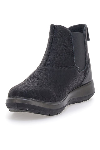 Schwarze Stiefeletten mit Hammerschlageffekt INBLU WG059014