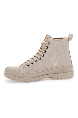 Beige Kampfstiefel mit Schnürsenkeln COTTON BELT CBW422A06