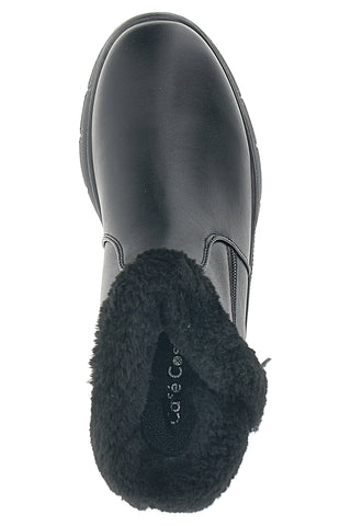 Schwarze Stiefeletten mit Reißverschluss im Café kosten 4195