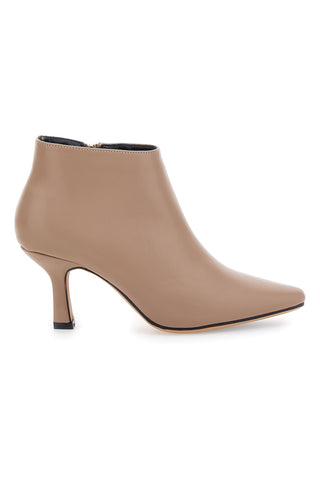 Le Havre Paris Damen-Stiefeletten mit Absatz, hautfarben, 1254