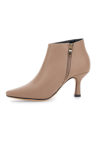 Le Havre Paris Damen-Stiefeletten mit Absatz, hautfarben, 1254