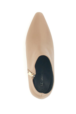 Le Havre Paris Damen-Stiefeletten mit Absatz, hautfarben, 1254