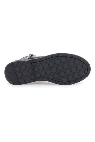 Schwarze Stiefelette mit Metalleinsätzen ME & ME 1214
