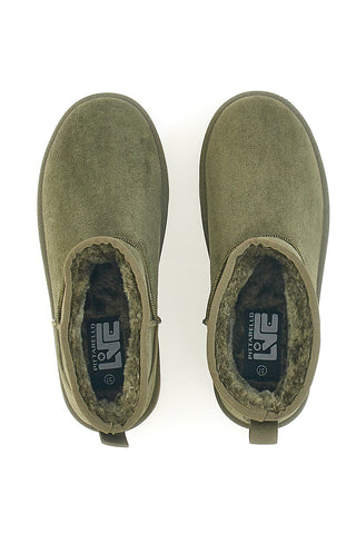 Stivaletti verde scuro platform imbottiti Pittarello love 1497