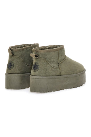 Stivaletti verde scuro platform imbottiti Pittarello love 1497