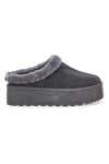 Pantofole Stivaletti con Pelo Grigie Con Platform Pittarello Love 1913