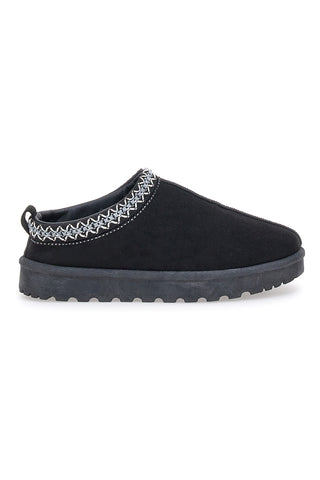 Stivaletti Pantofole con Pelo Nere Pittarello Love 1859
