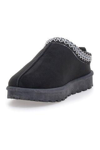 Stivaletti Pantofole con Pelo Nere Pittarello Love 1859