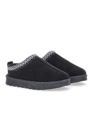 Stivaletti Pantofole con Pelo Nere Pittarello Love 1859