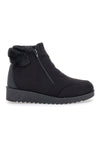 Schwarze Stiefelette mit seitlichem Reißverschluss PLOCADI 1943