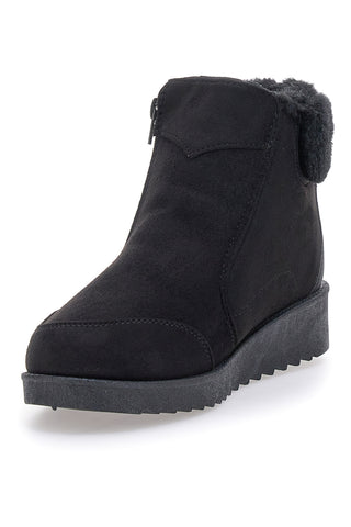 Schwarze Stiefelette mit seitlichem Reißverschluss PLOCADI 1943