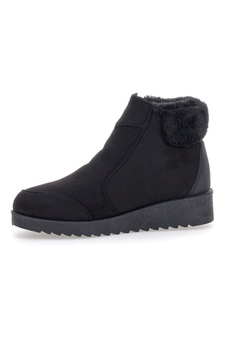 Schwarze Stiefelette mit seitlichem Reißverschluss PLOCADI 1943