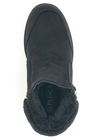 Schwarze Stiefelette mit seitlichem Reißverschluss PLOCADI 1943