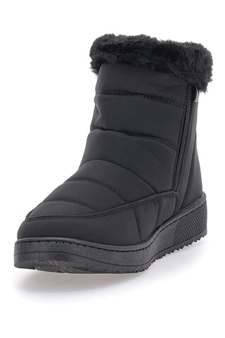 Gesteppte und gepolsterte Stiefeletten mit seitlichem Reißverschluss PLOCADI 8914